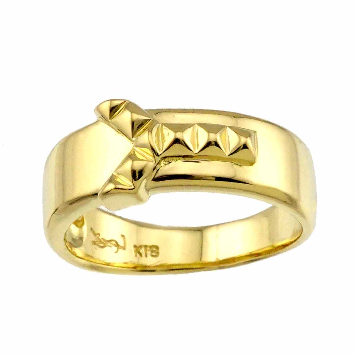 Ring 18K Yellow Gold 750 Pt size7.75-8(US)