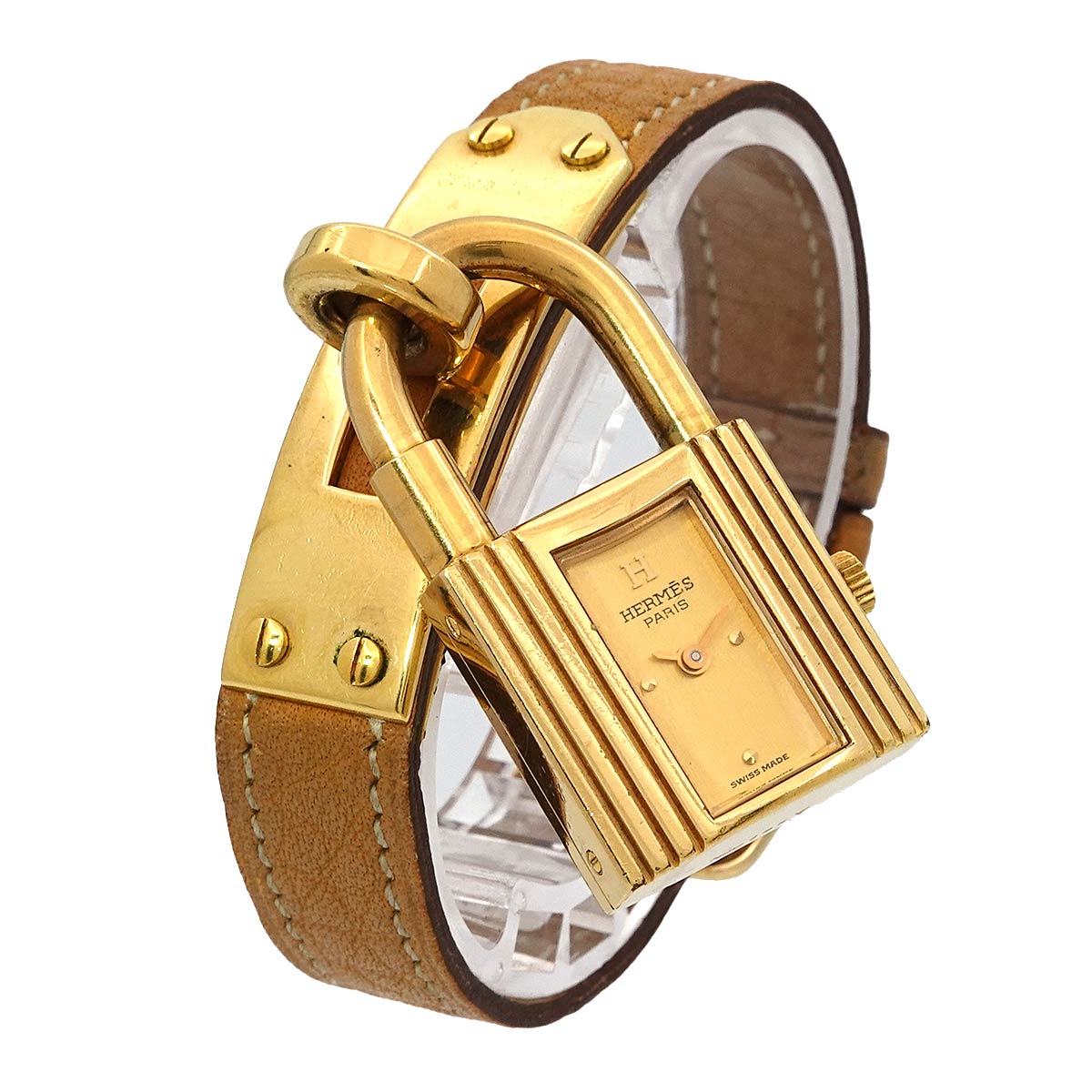 Kelly Watches Quartz Gold Dial Vintage Cadena Ladies Watch