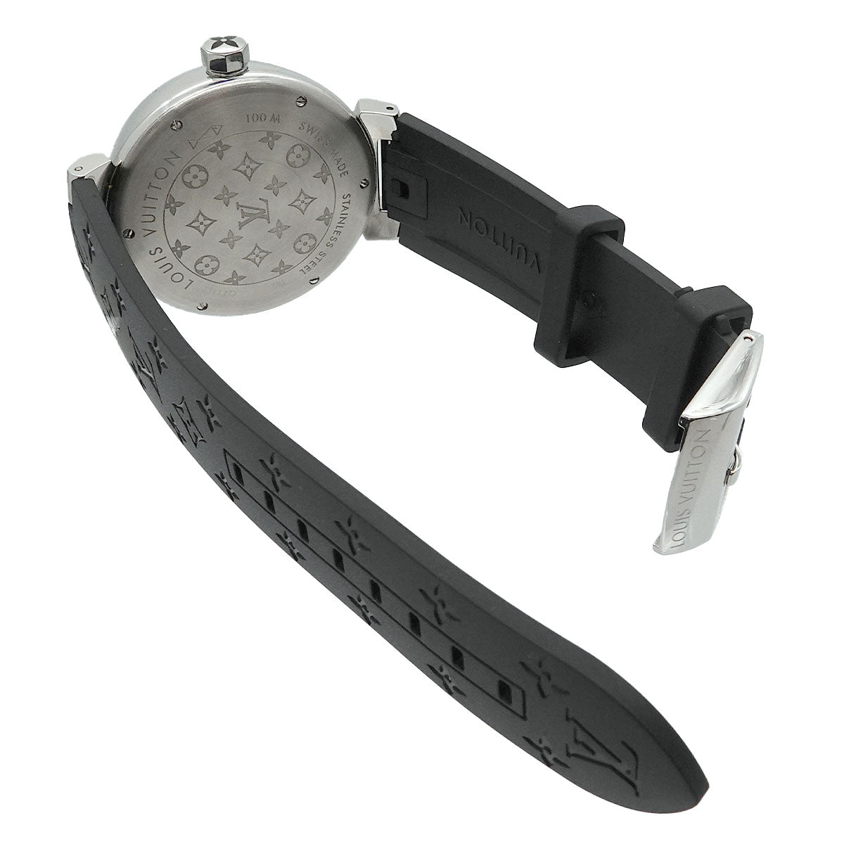 Tambour Diamon GM Q111C Diamond Amarante Black Dial