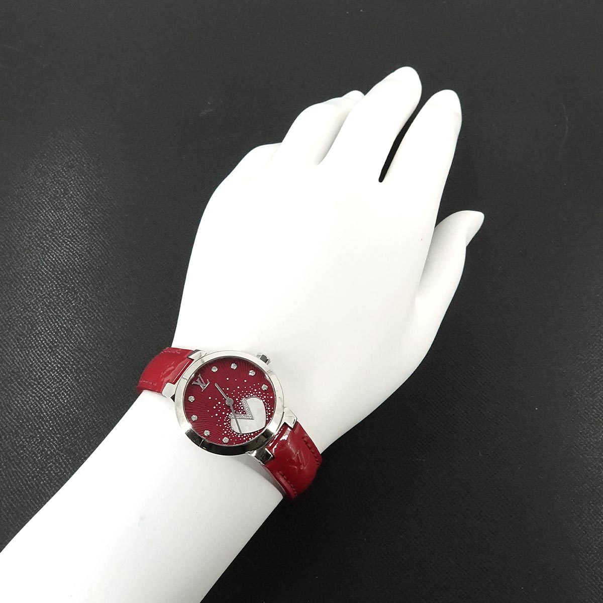 Tambour Q1J05 Diamond Pink Dial Ladies Watch