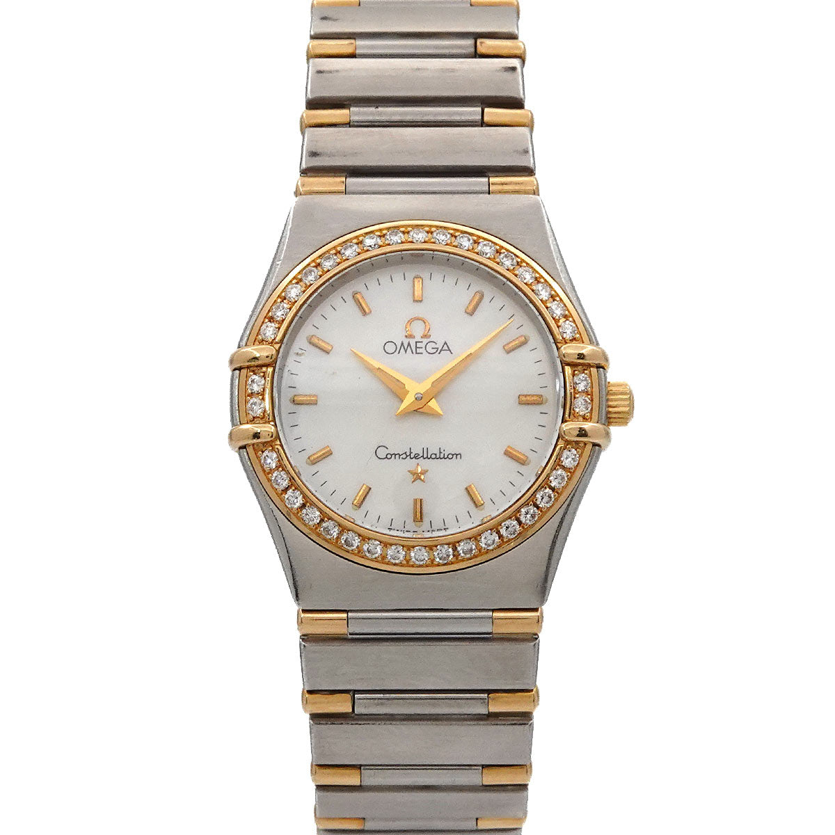 Constellation 750 YG Diamond White Shell Dial Ladies Watch