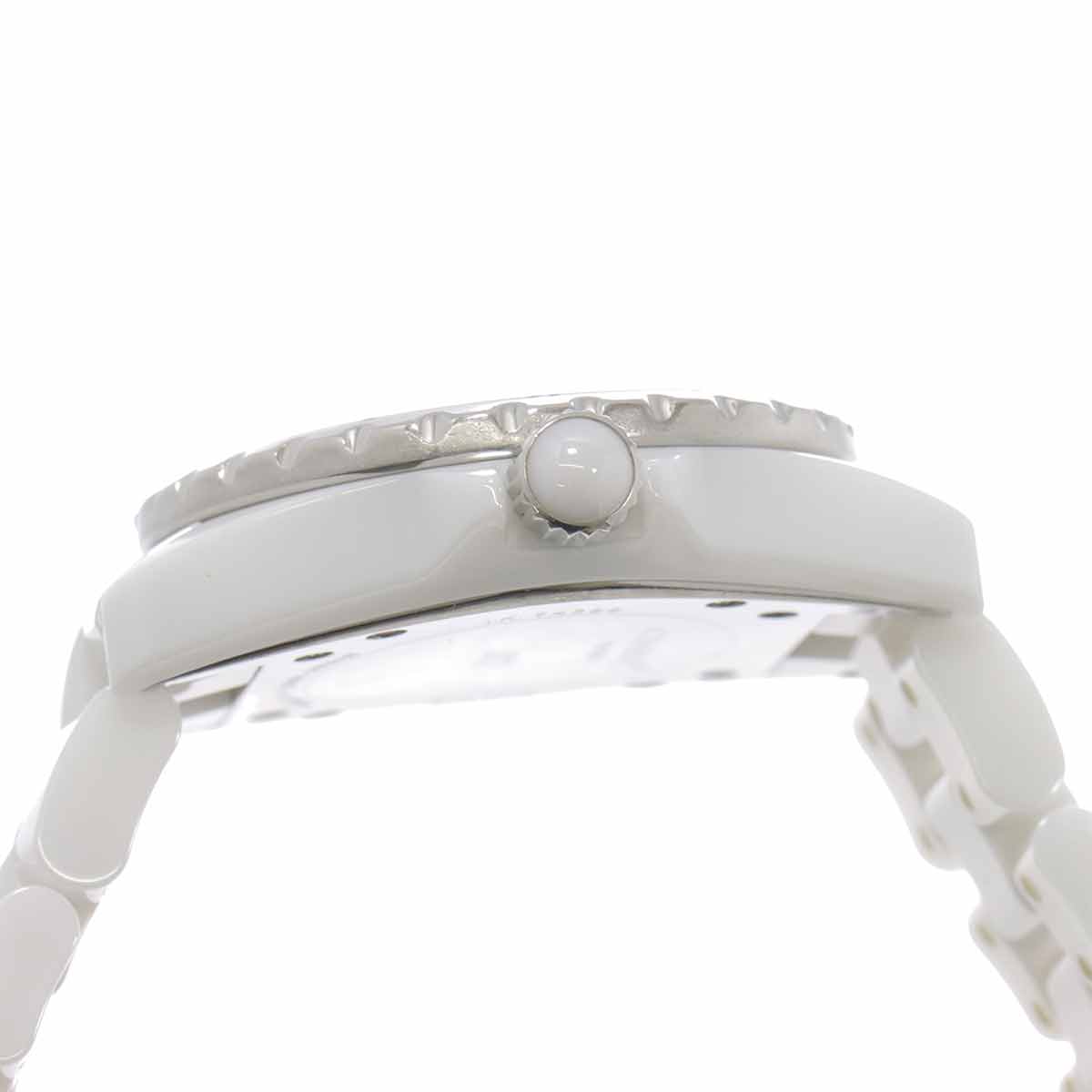 J12 33mm H0968 Date Ceramic Quartz White Dial Ladies Watch