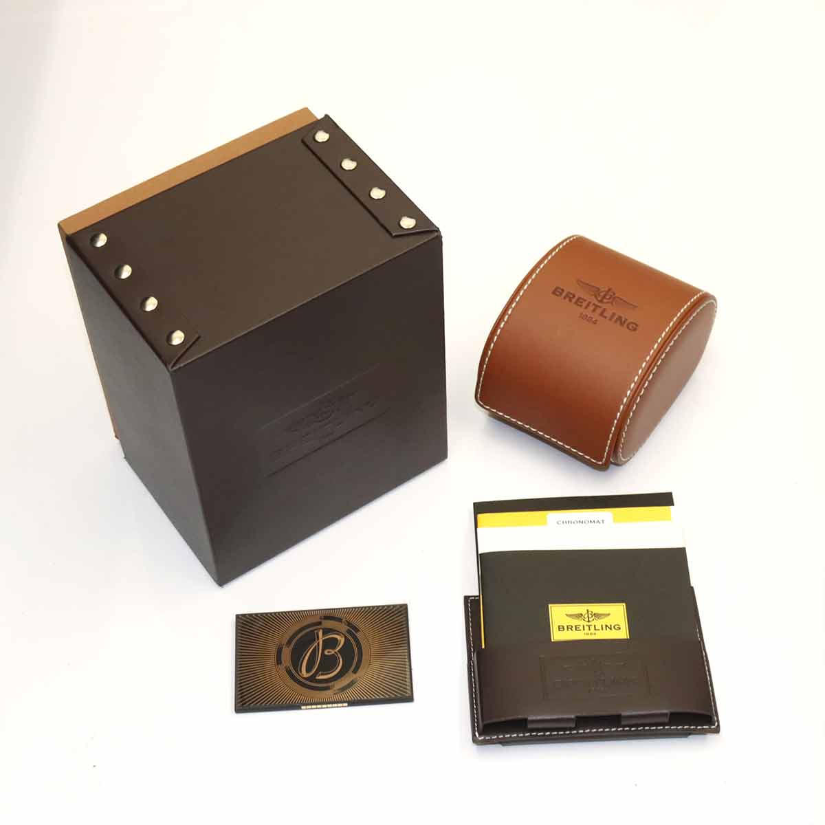 Chronomat 44 AB0110 Chronograph Date Black Dial Mens Watch