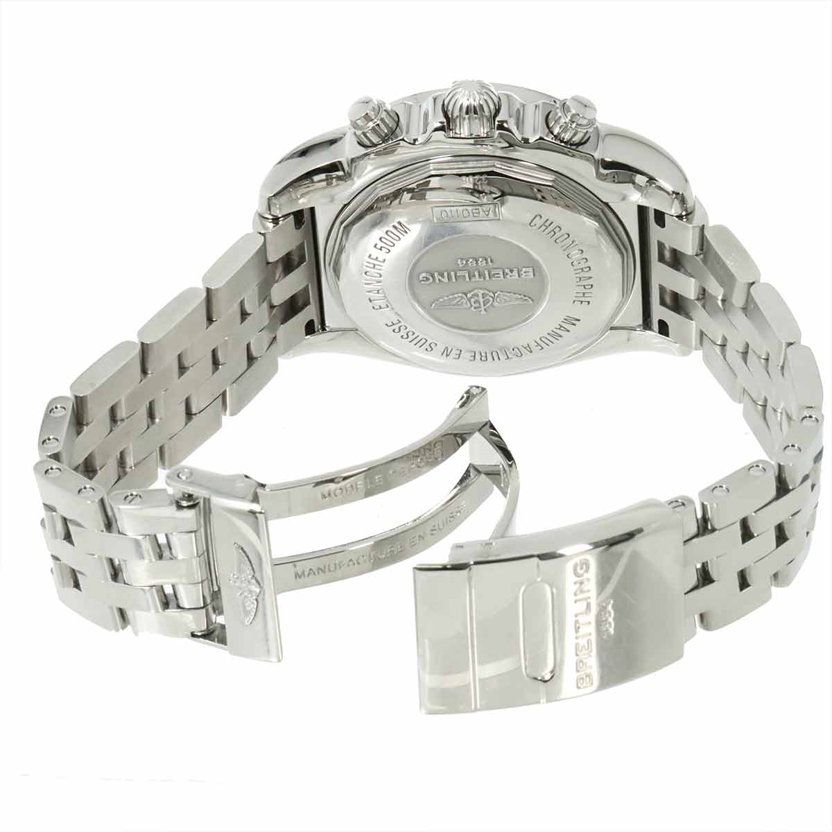 Chronomat 44 AB0110 Chronograph Date Black Dial Mens Watch