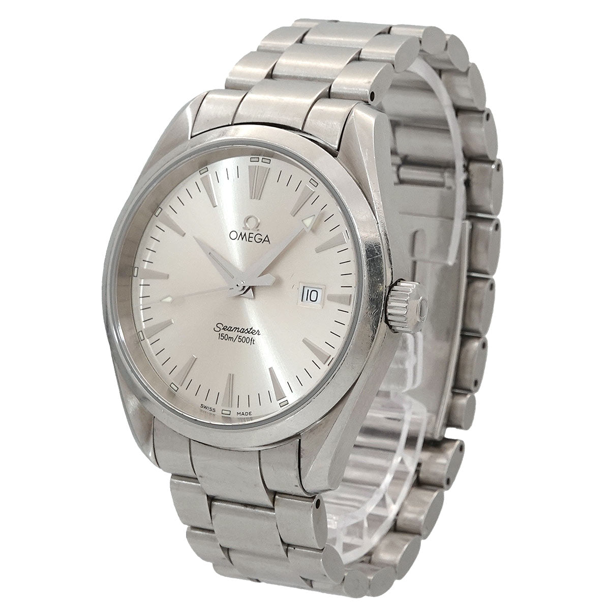 Seamaster Aqua Terra 2517.30 Date Quartz Silver Dial Mens Watch