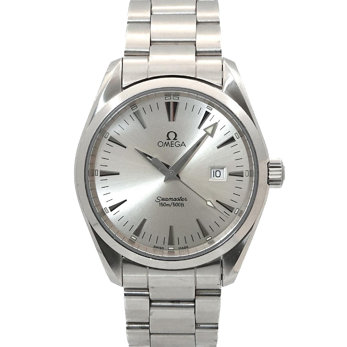 Seamaster Aqua Terra 2517.30 Date Quartz Silver Dial Mens Watch
