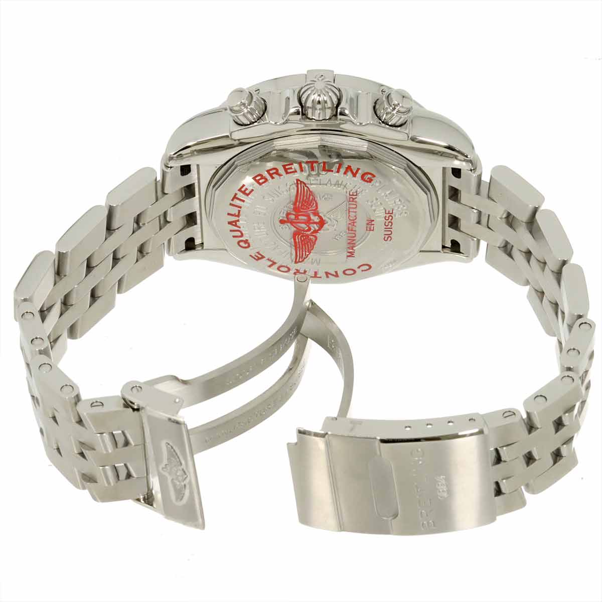 Chronomat Black Bird A44360 Automatic Date Black Dial Mens