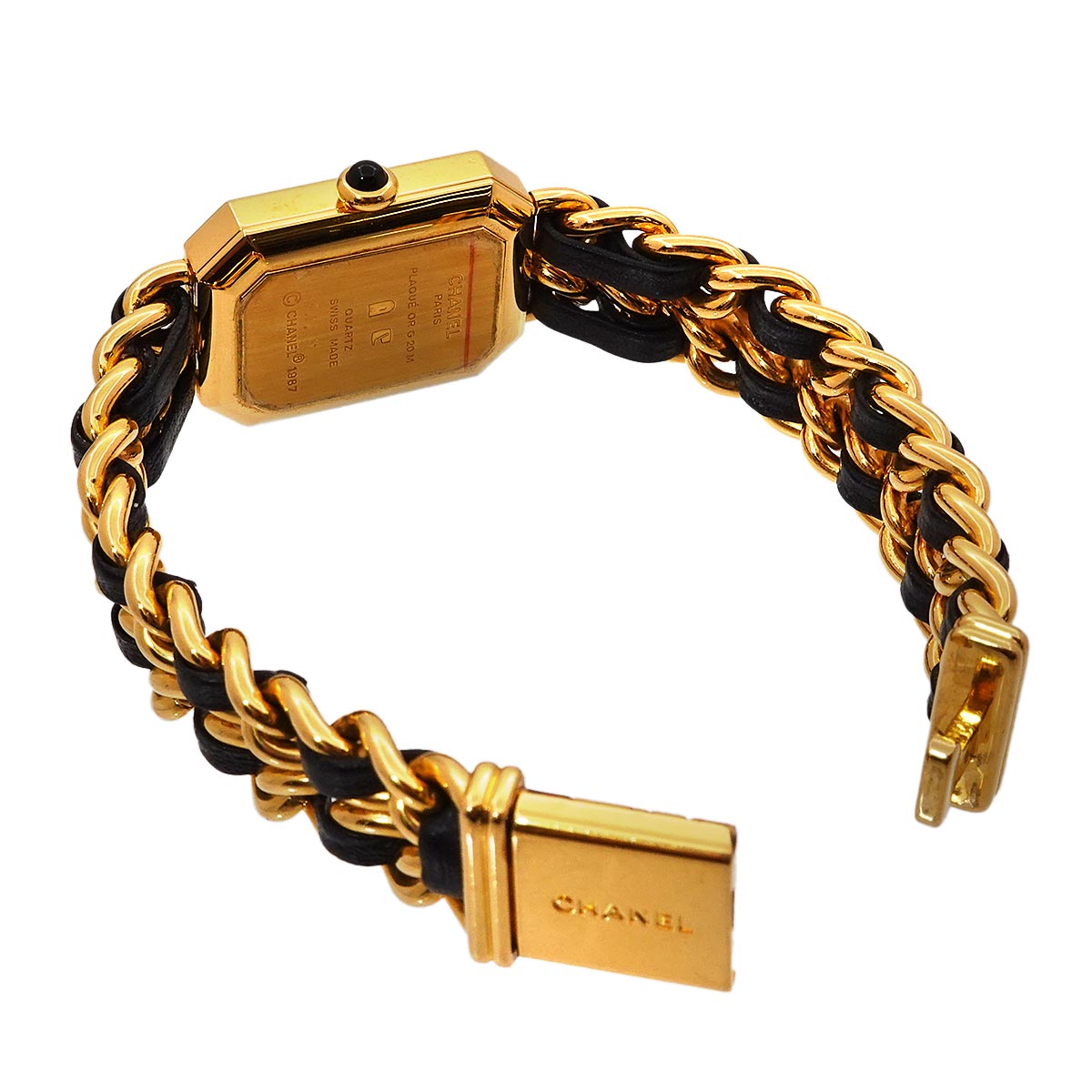 Premiere Size M H0001 Vintage Quartz Black Dial Ladies Watch