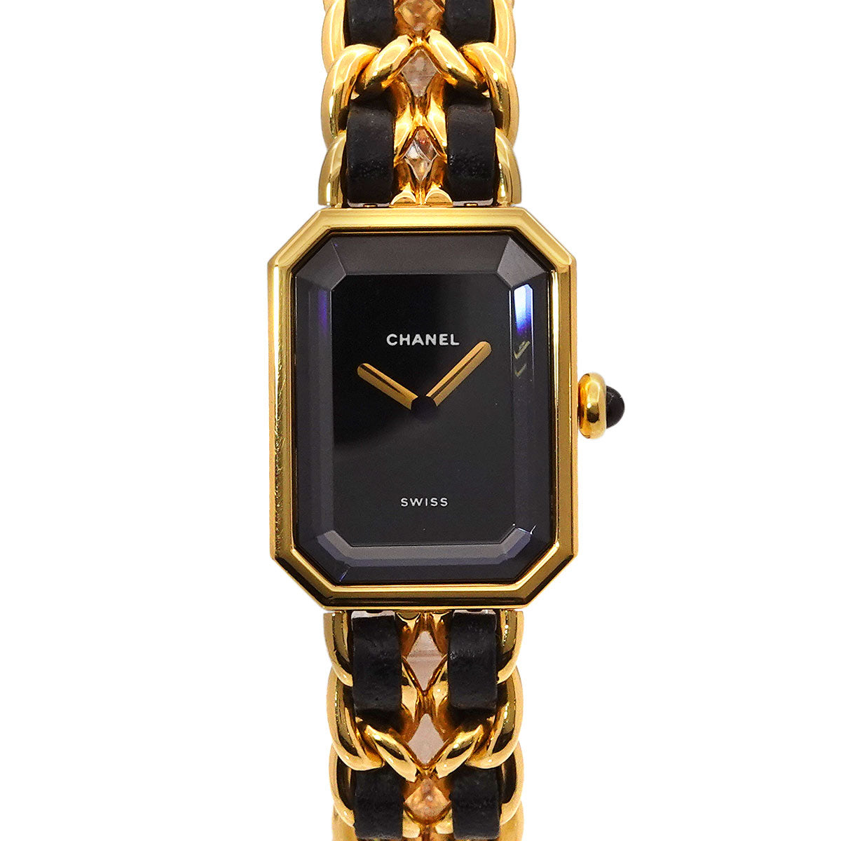 Premiere Size M H0001 Vintage Quartz Black Dial Ladies Watch