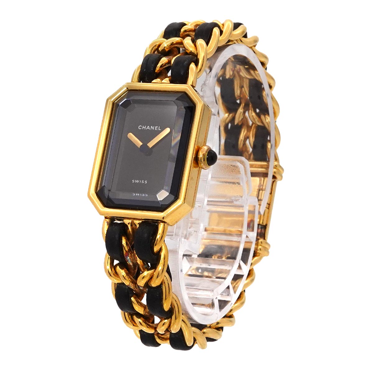 Premiere Size M H0001 Vintage Quartz Black Dial Ladies Watch