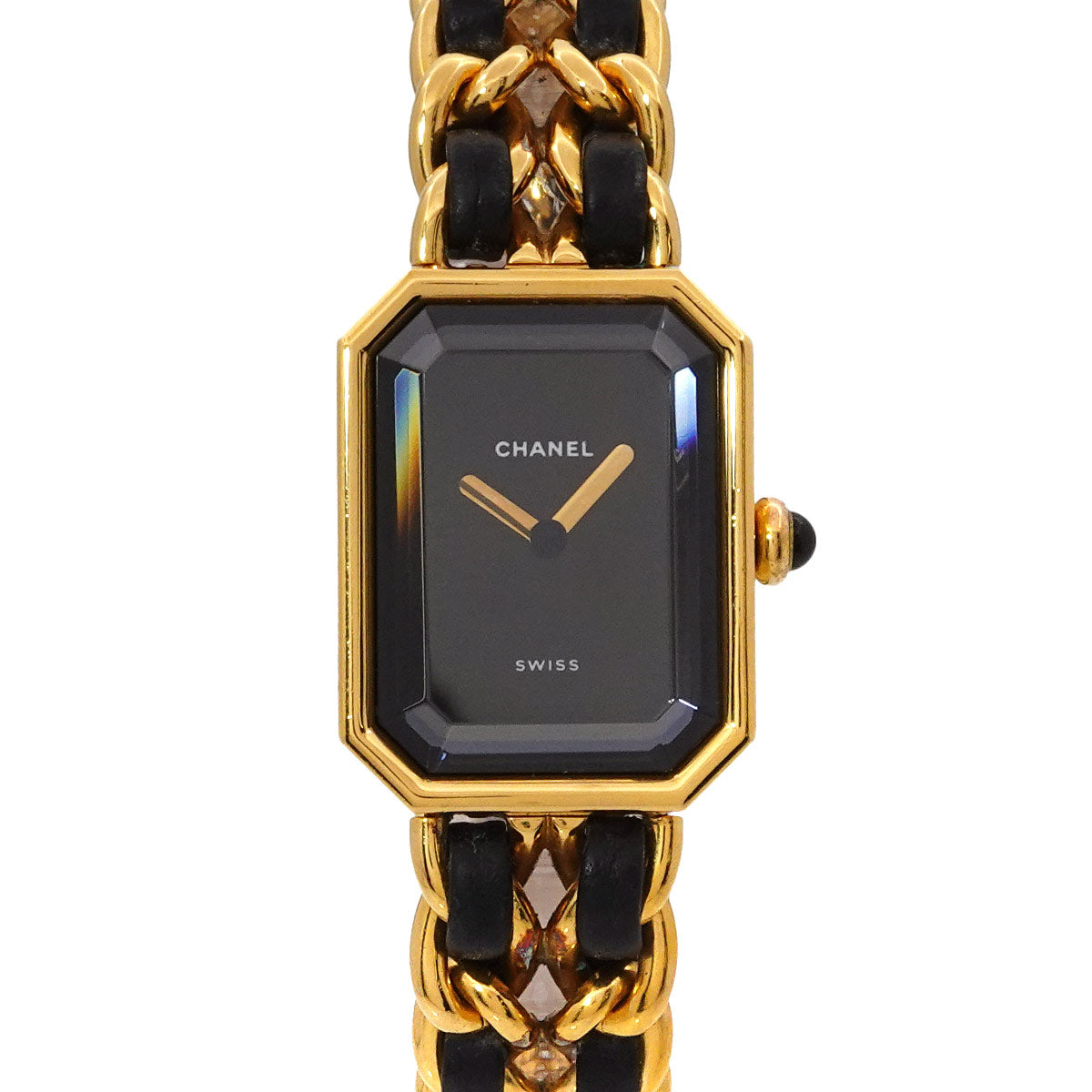 Premiere Size M H0001 Vintage Quartz Black Dial Ladies Watch