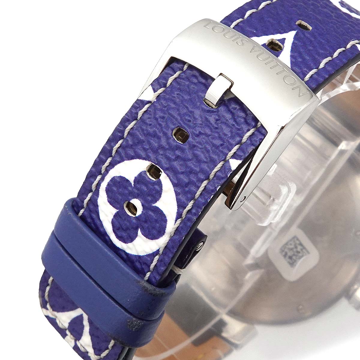 Tambour GM QA114 Quartz Monogram White Dial Mens