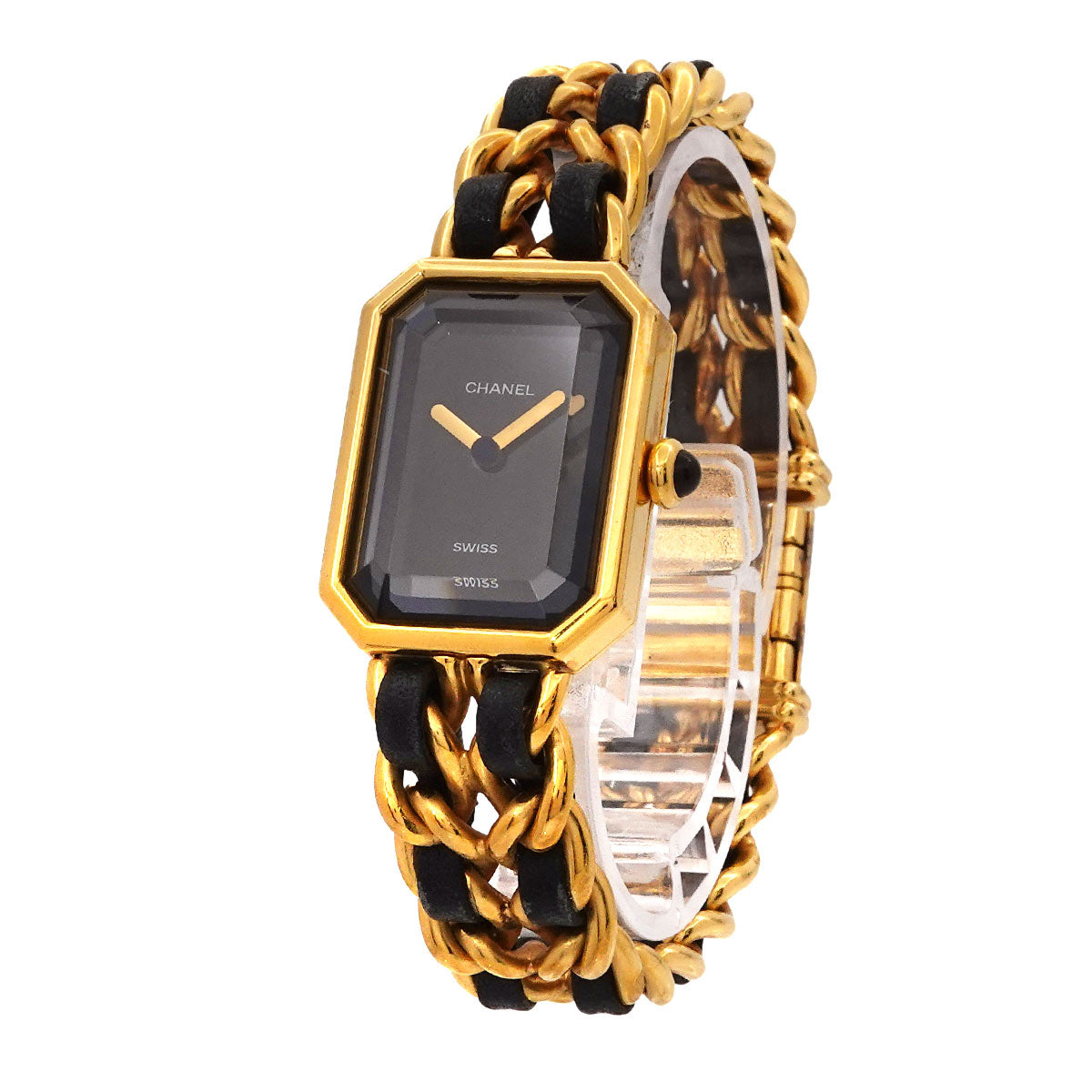 Premiere Size M H0001 Vintage Quartz Black Dial Ladies Watch