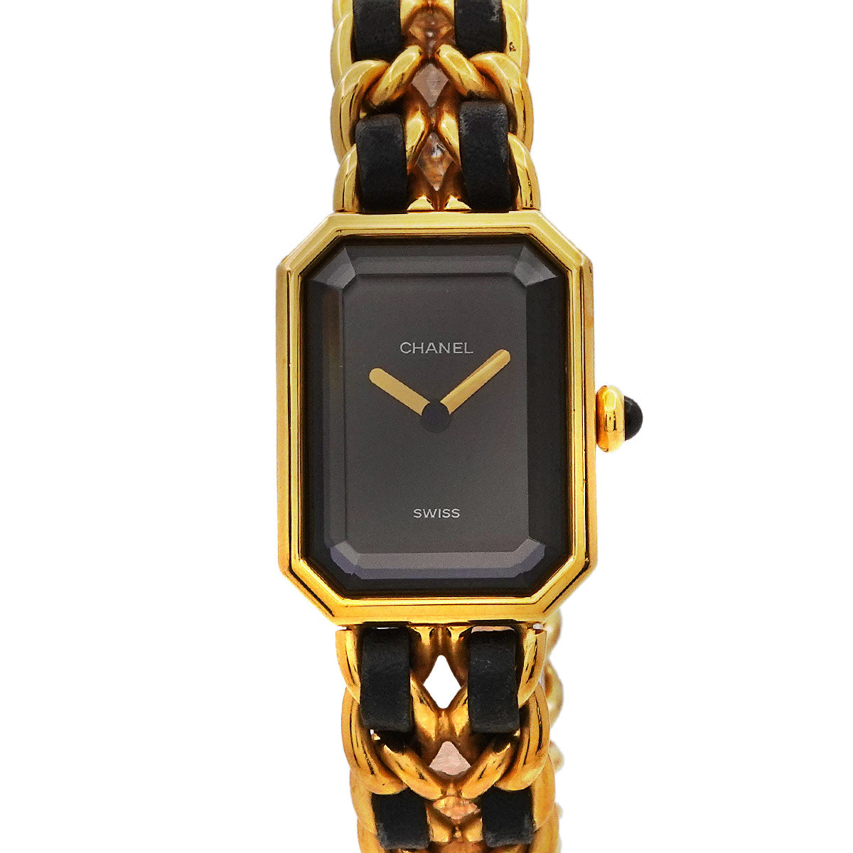 Premiere Size M H0001 Vintage Quartz Black Dial Ladies Watch