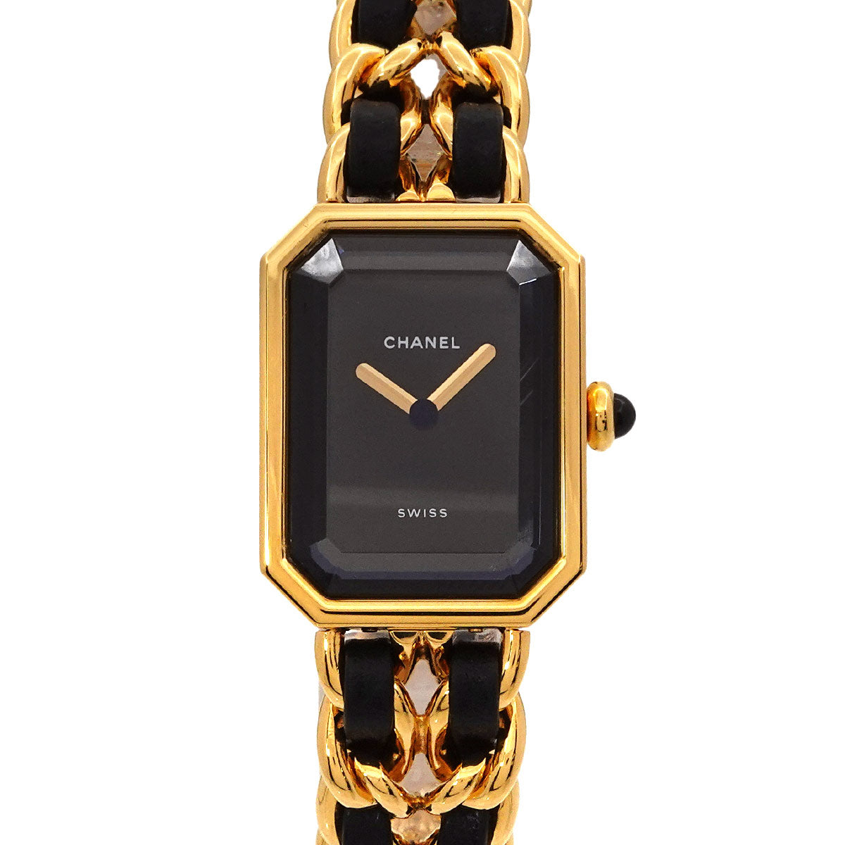 Premiere Size M H0001 Vintage Quartz Black Dial Ladies Watch