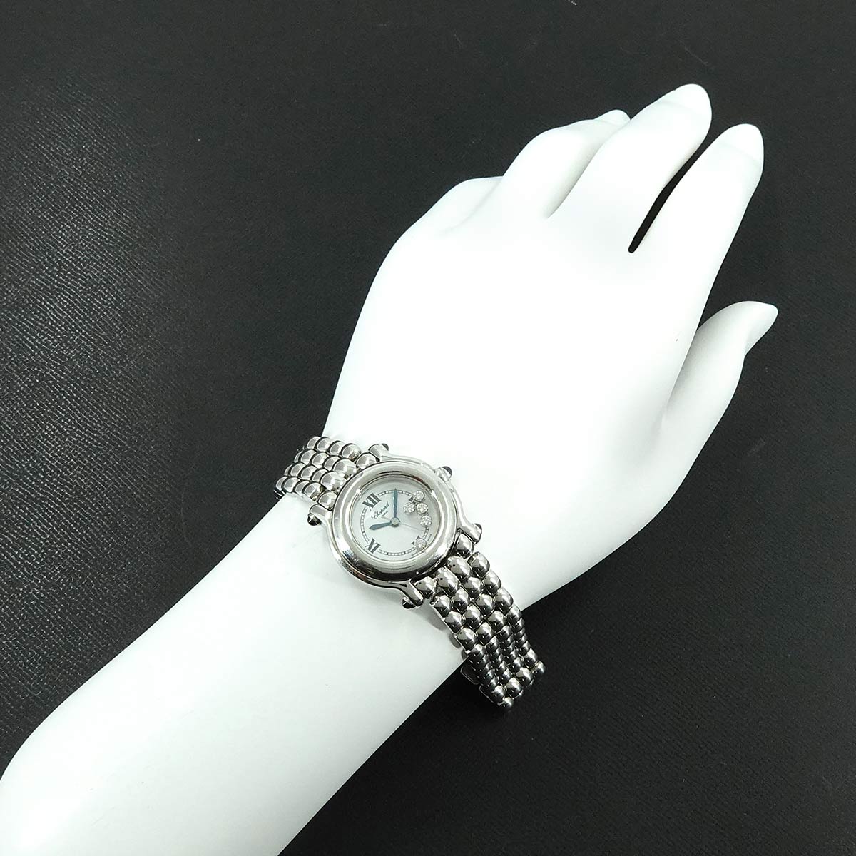 Happy Sport 27/8250-3006 5P Diamond White Dial Ladies Watch