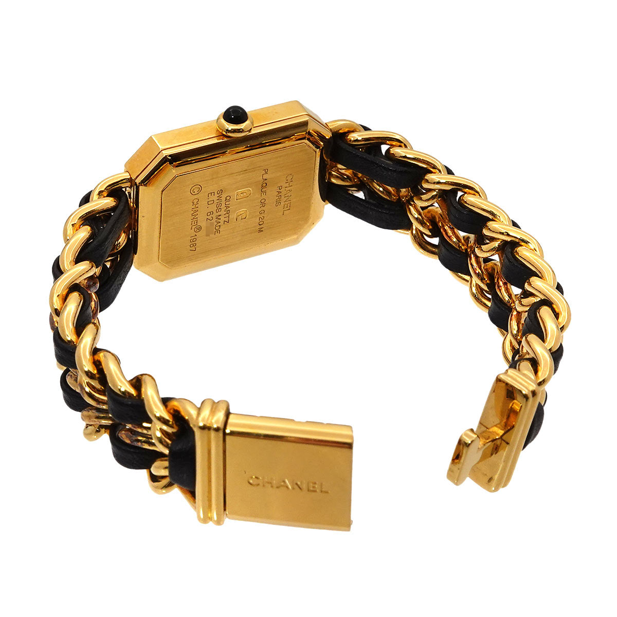 Premiere Size S H0001 Vintage Quartz Black Dial Ladies Watch