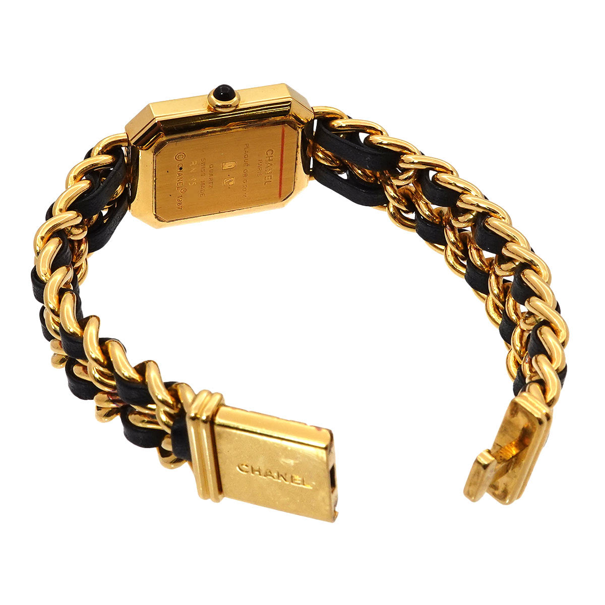 Premiere Size L H0001 Vintage Quartz Black Dial Ladies Watch