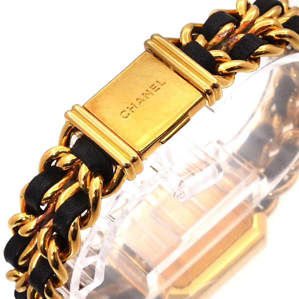 Premiere Size L H0001 Vintage Quartz Black Dial Ladies Watch