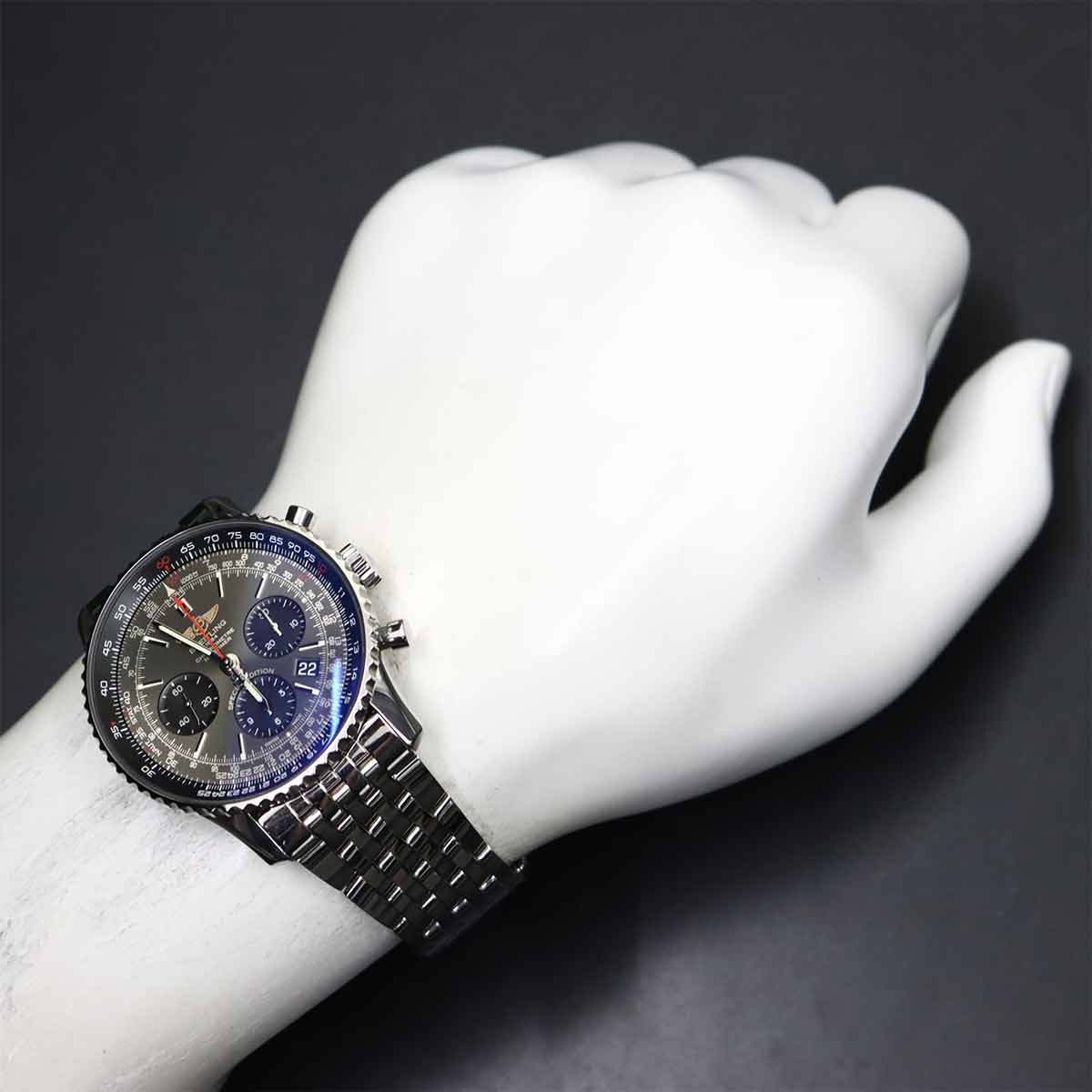 Navitimer01 AB0121 Automatic Gray Dial Mens Watch