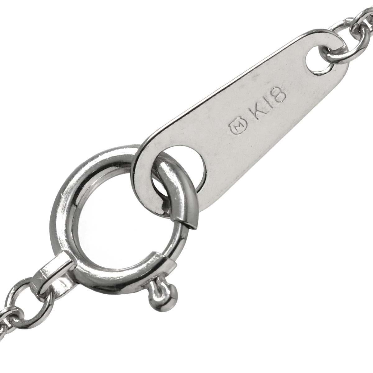 Akoya Pearl Diamond Alexandrite Necklace Brooch 18K WG 750