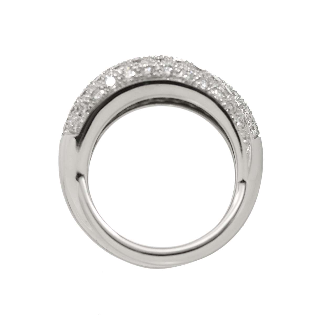 Diamond 1.76ct Ring 18K K18 WG White Gold size6(US)