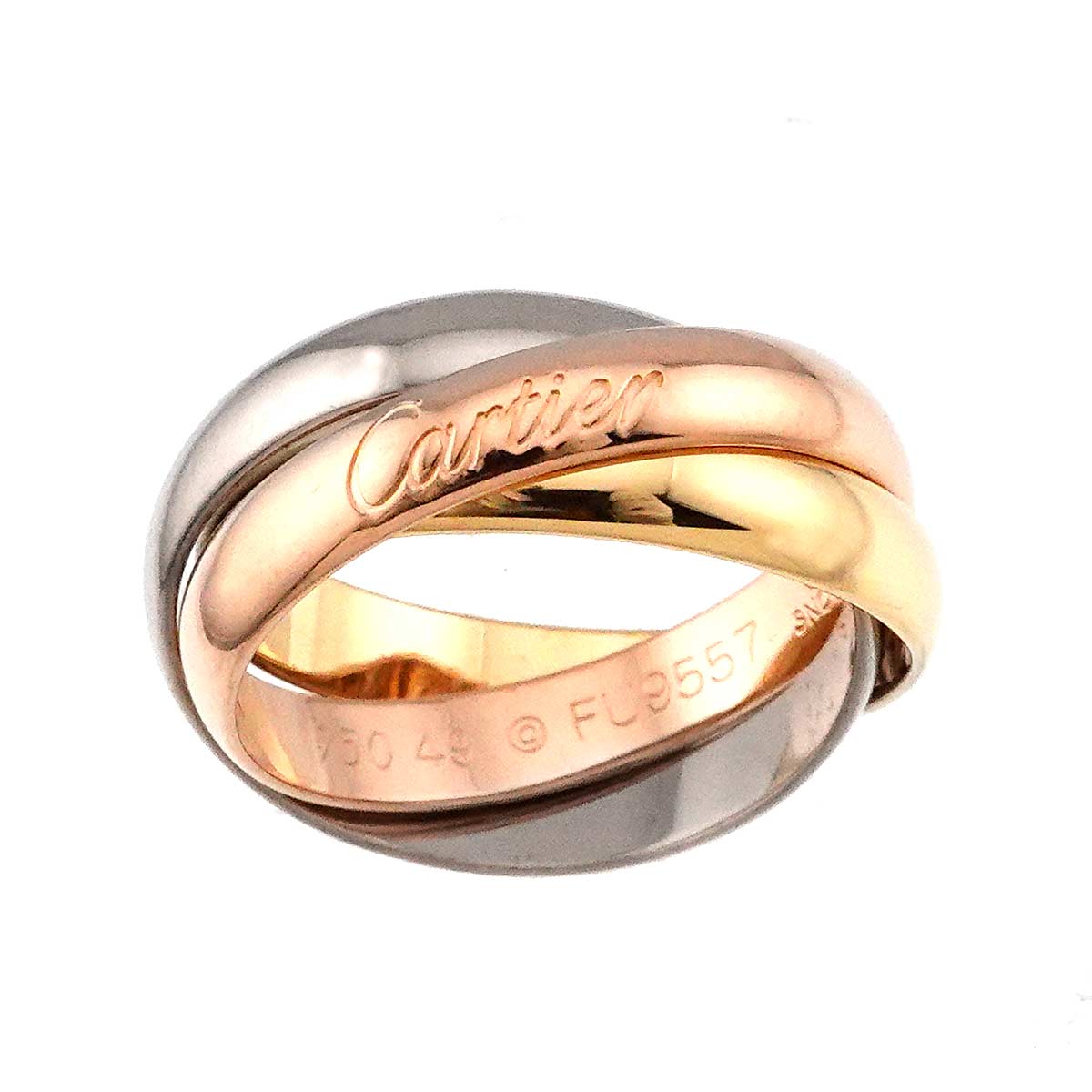 Trinity Ring MM 18K YG WG PG 750 Size49 4.75-5(US)