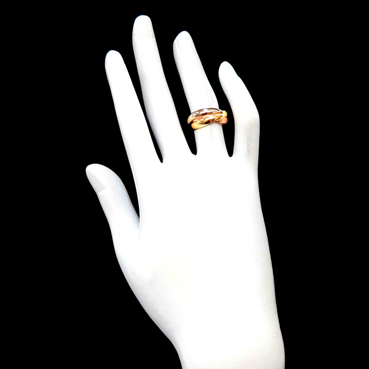 Trinity Ring MM 18K YG WG PG 750 Size49 4.75-5(US)