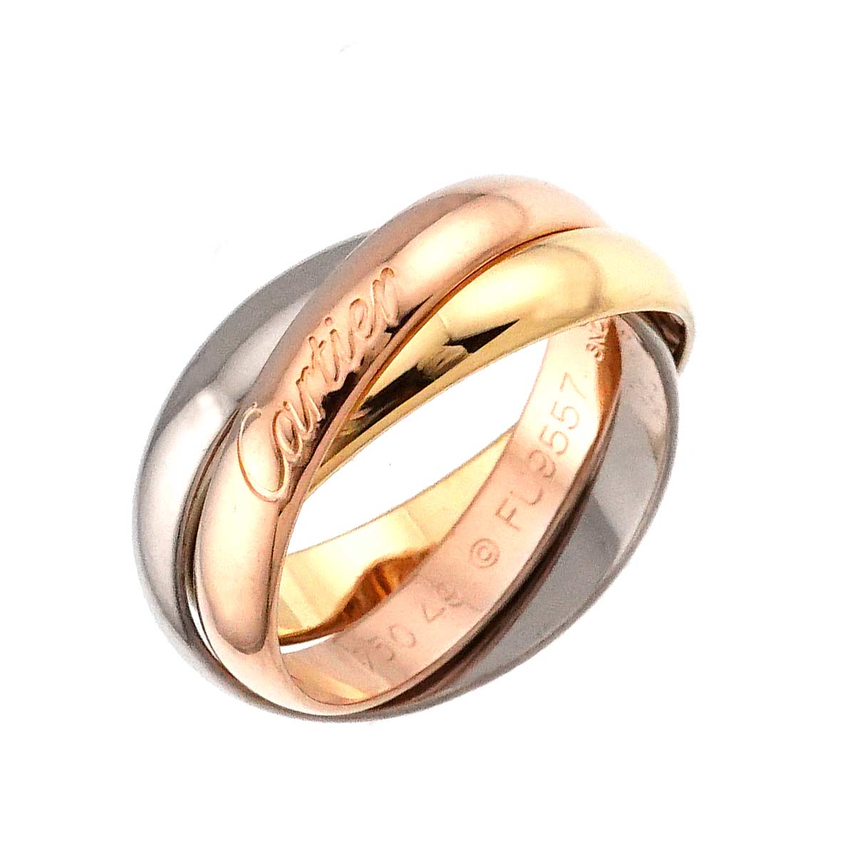 Trinity Ring MM 18K YG WG PG 750 Size49 4.75-5(US)