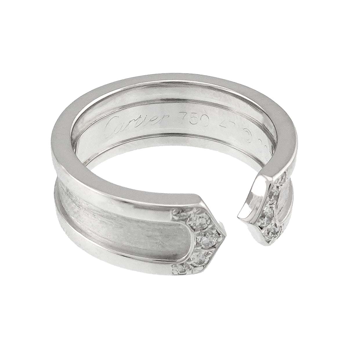 C2 Diamond SM Ring 18K WG 750 Size47 4(US)