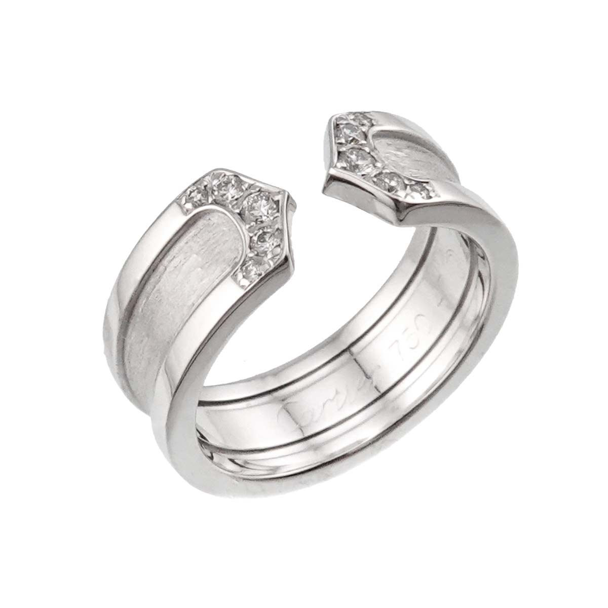 C2 Diamond SM Ring 18K WG 750 Size47 4(US)