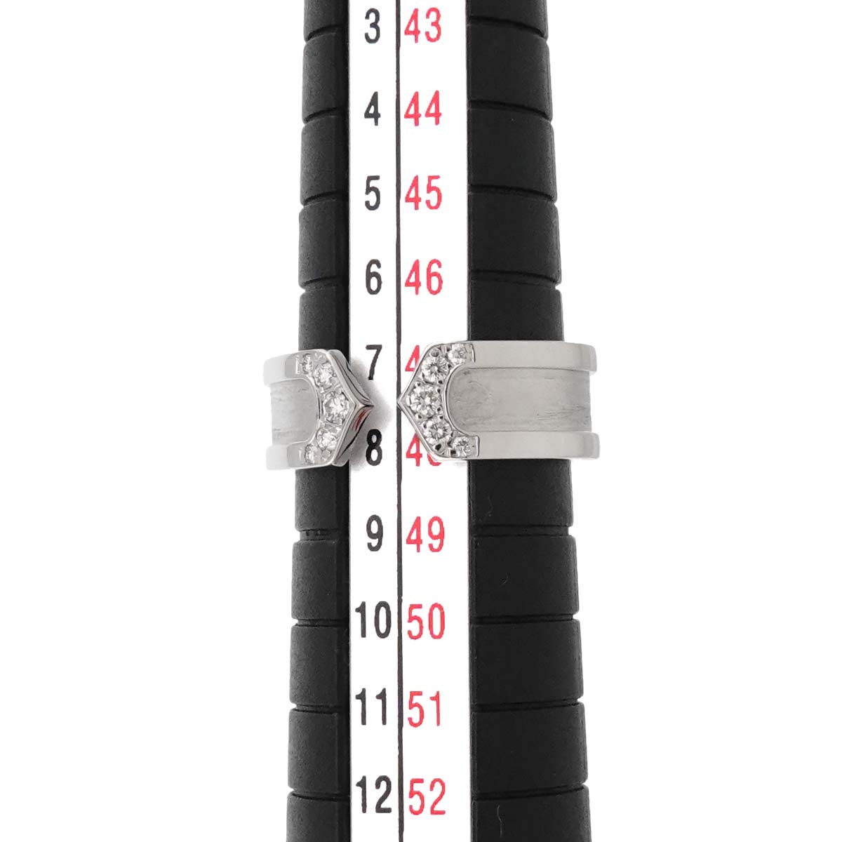 C2 Diamond SM Ring 18K WG 750 Size47 4(US)