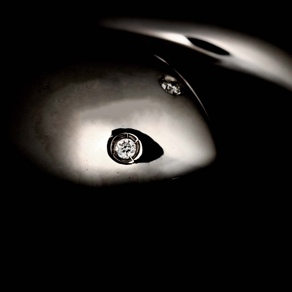 Eden Diamond Ring 18K White Pink Gold 750 size6(US)