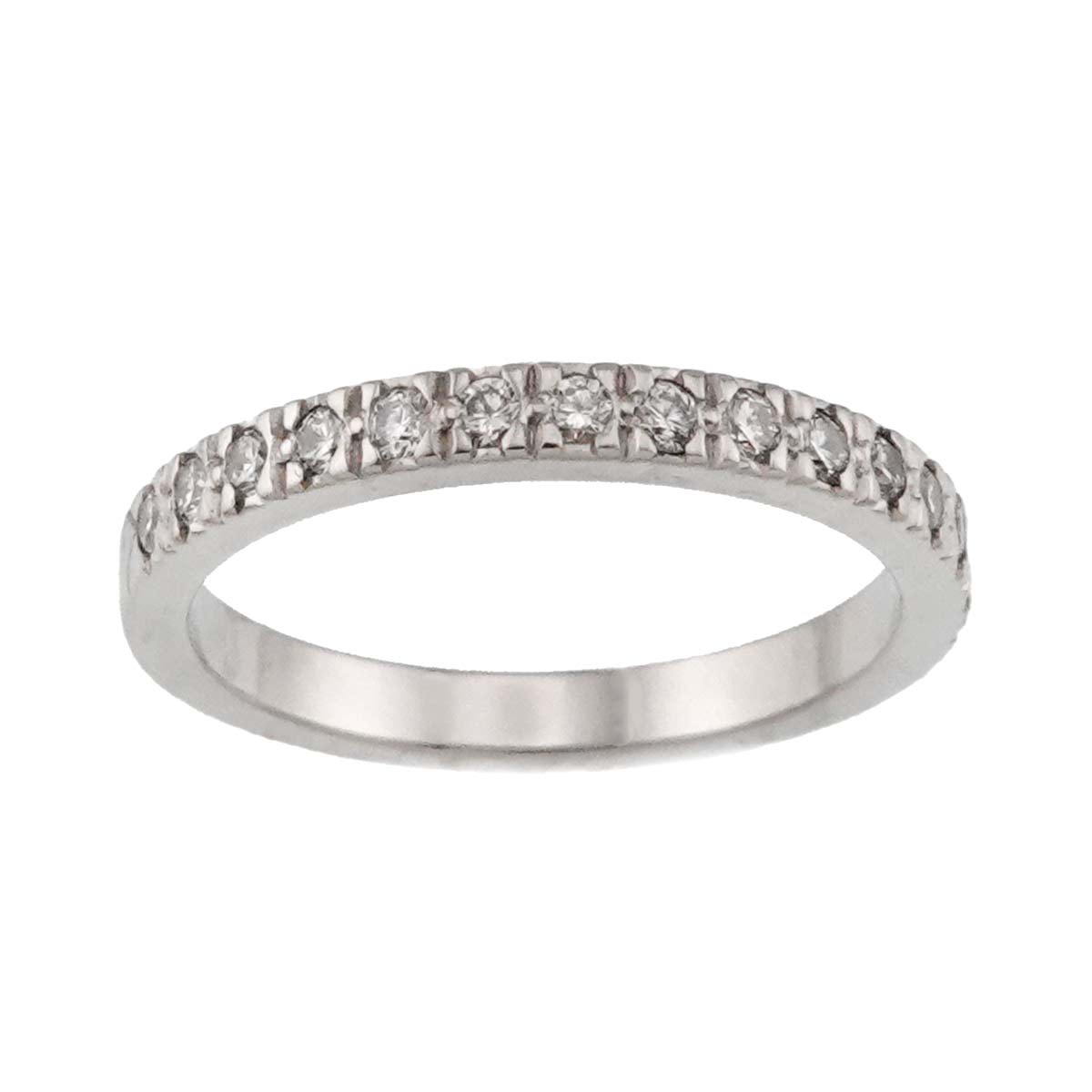 Half Diamond Ring Pt Platinum Size3.75-4(US)