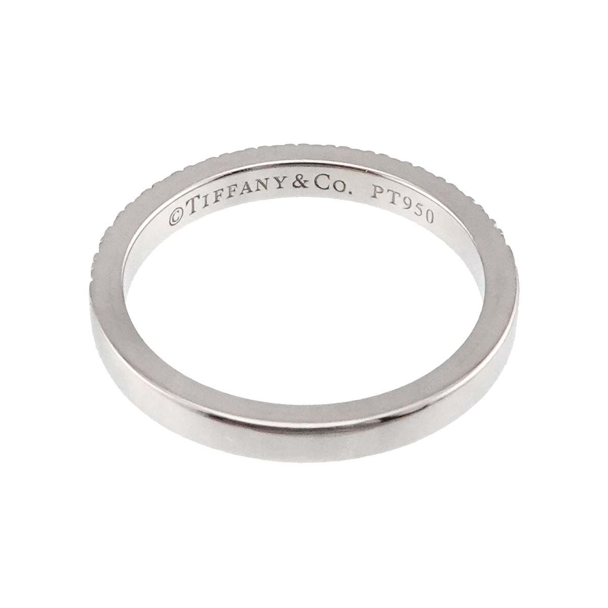 Half Diamond Ring Pt Platinum Size3.75-4(US)