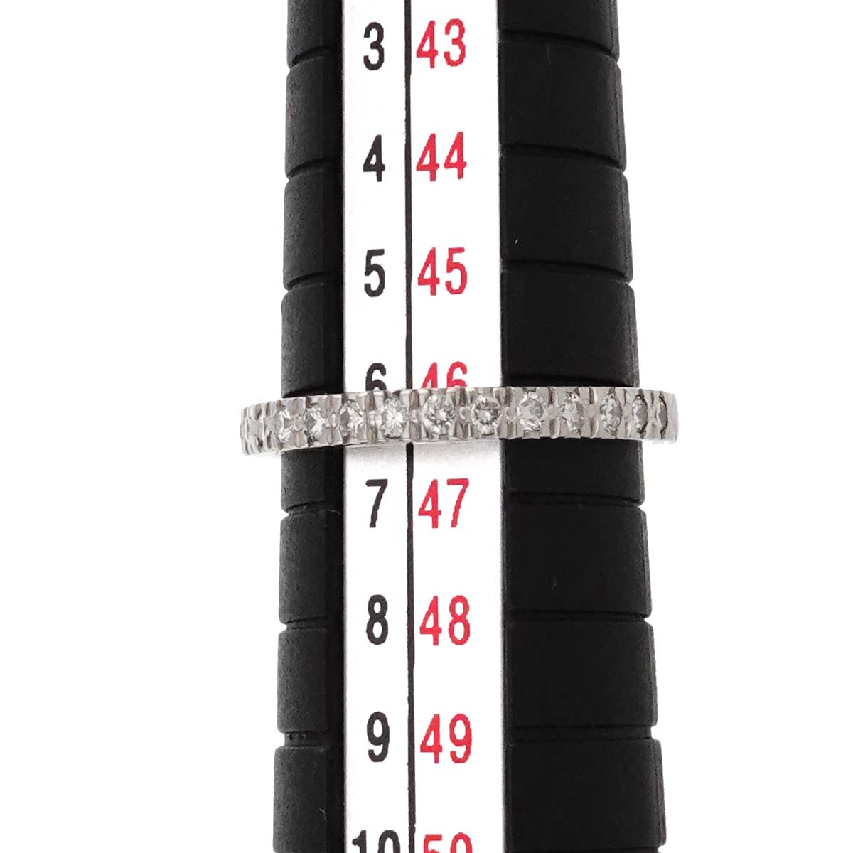 Half Diamond Ring Pt Platinum Size3.75-4(US)