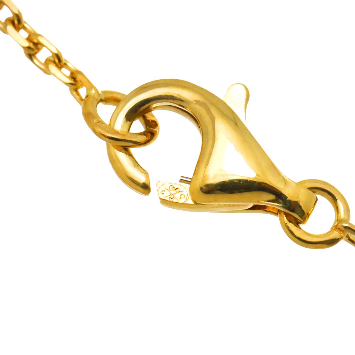 Vintage Alhambra MotherofPearl MOP Necklace 18K YG 750