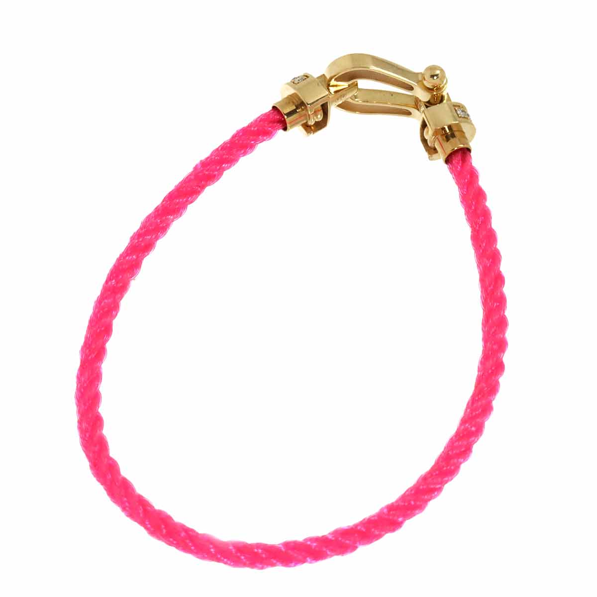 Force 10 Full Diamond Bracelet MM 18K YG 750 Steel Size14