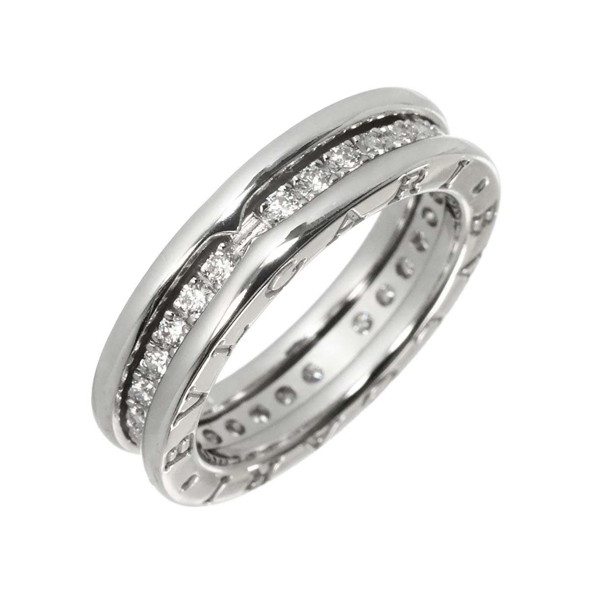 B-zero1 Band Diamond Ring 18K WG 750 size48 4.5(US)