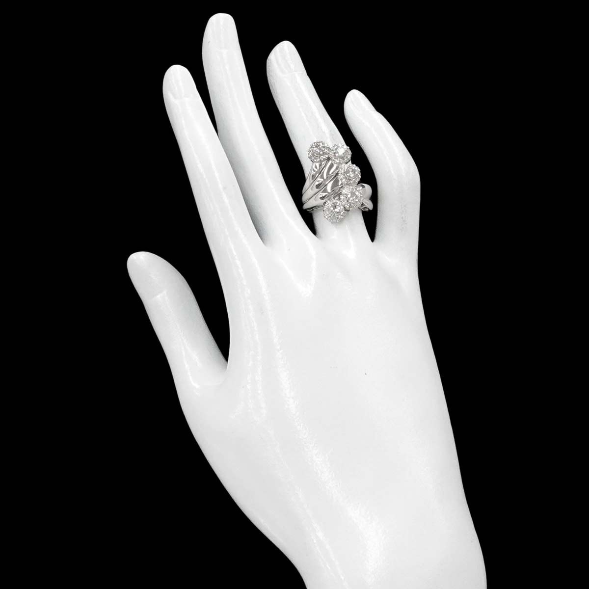 Diamond 1.55ct Ring Pt size5.75-6(US)