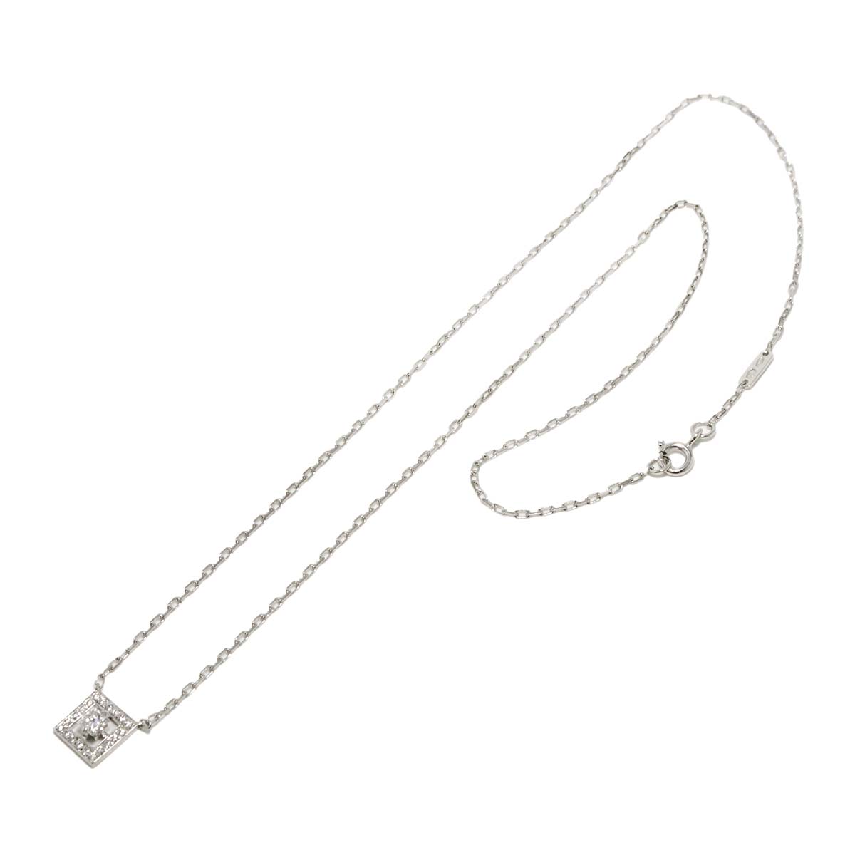 Diamond Necklace 18K WG 750