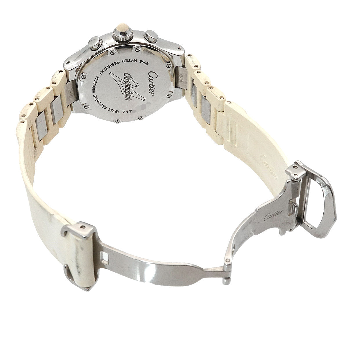 Must 21 Chronoscaph W10197U2 Quartz White Dial Ladies Watch