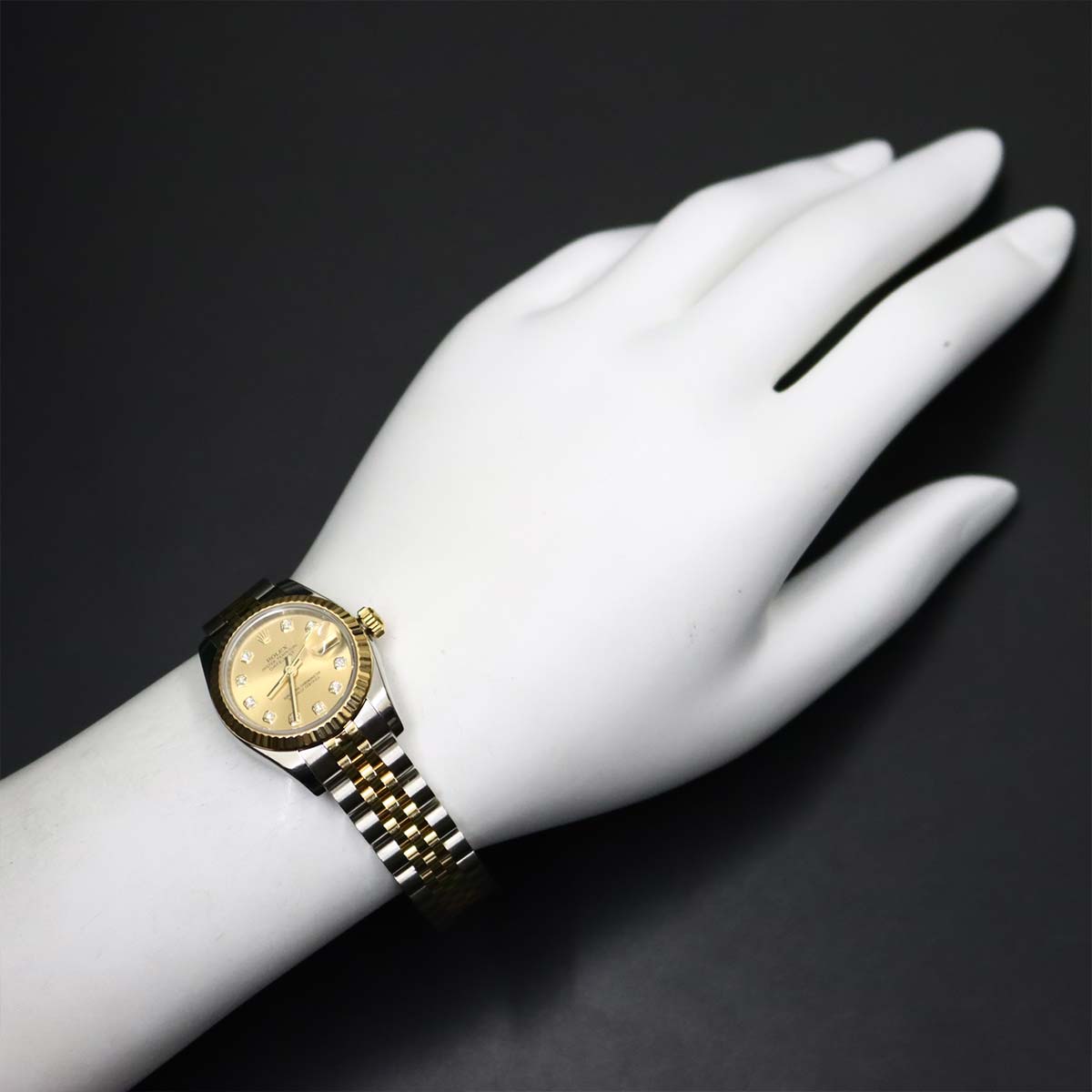 Datejust 179173G Serial Z 750 YG 10P Diamond Gold Dial Ladies