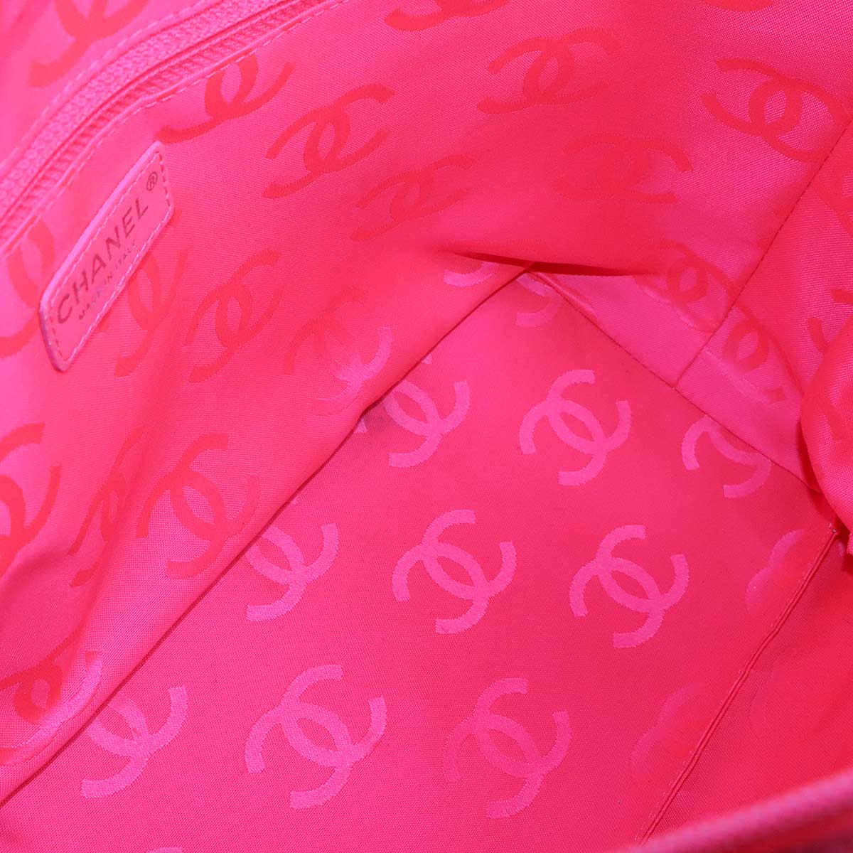 Cambon Line Large Tote Bag Leather Enamel Black A25169 Purse