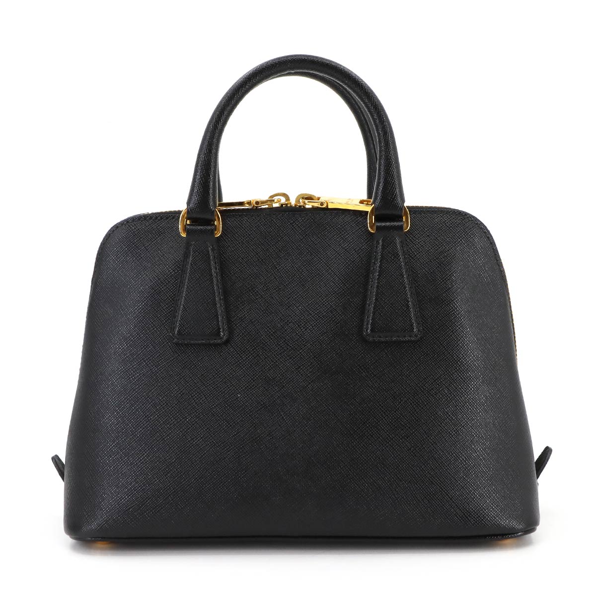 2way Hand Shoulder Bag Saffiano Leather Black BL0838 Purse