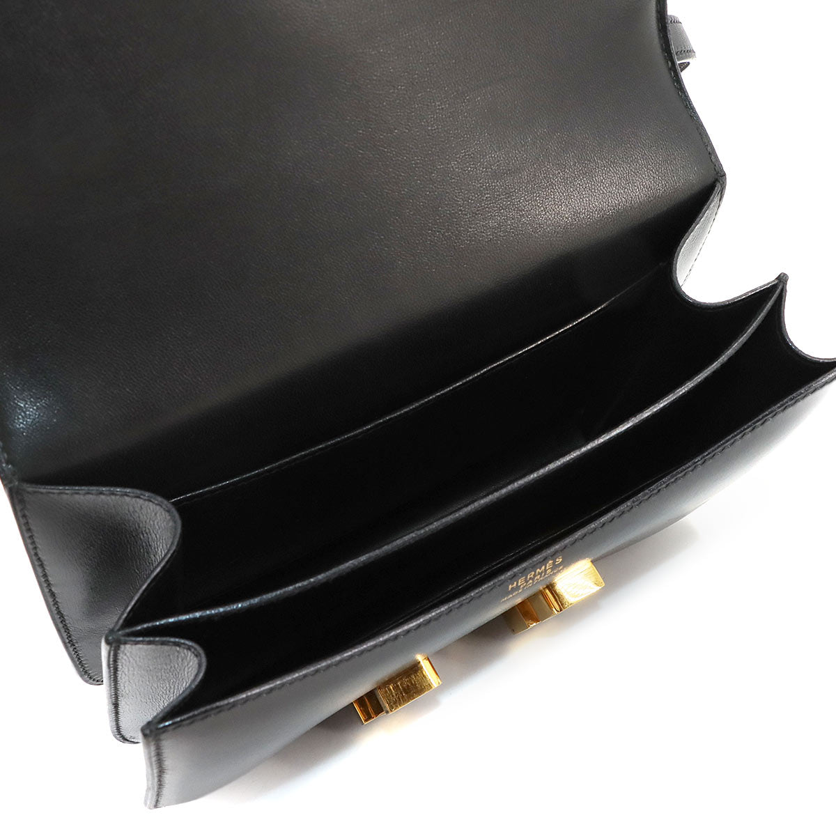 Constance Mini 18 Shoulder Bag Box calf Black Purse