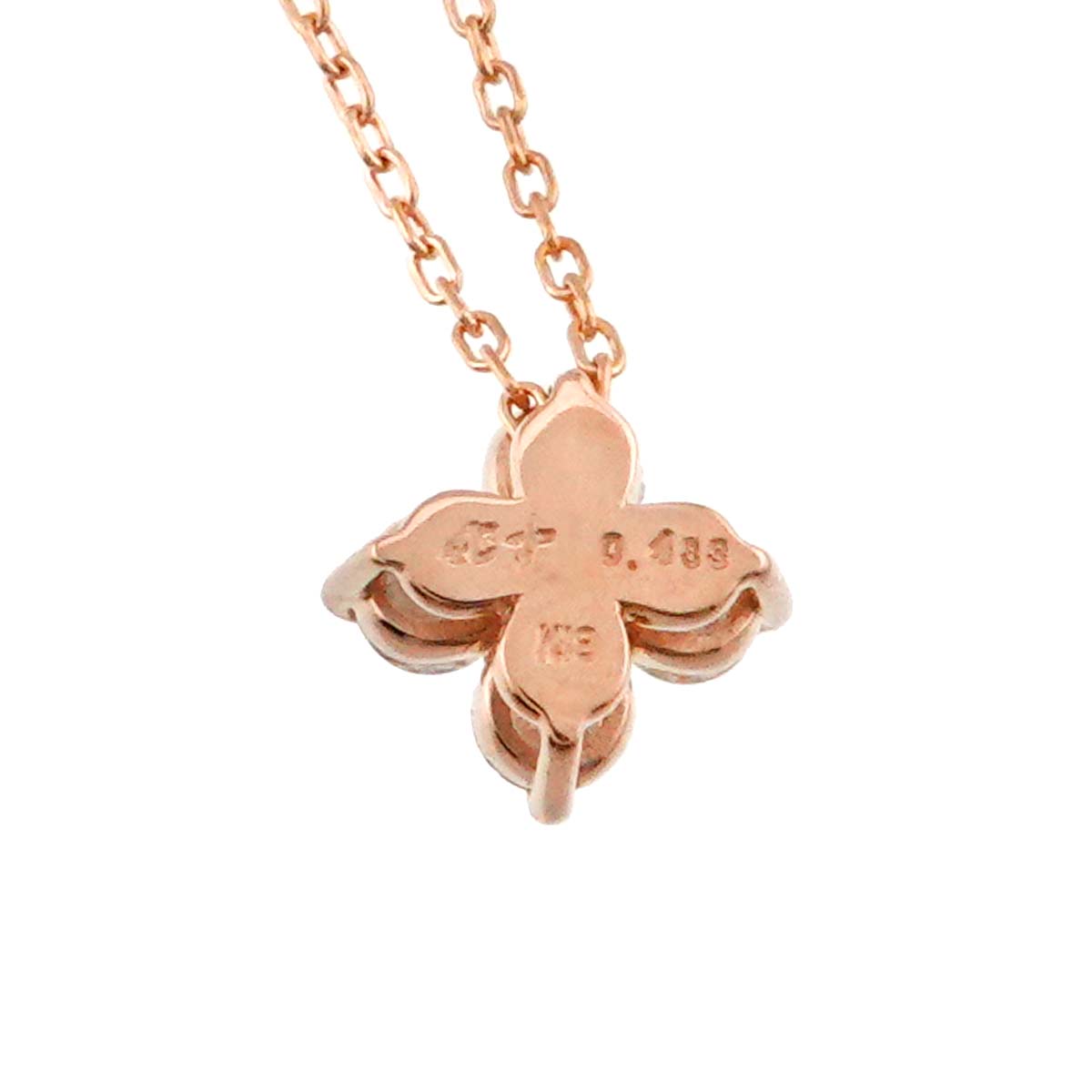 Diamond 0.433ct Necklace 18K Pink Gold 750