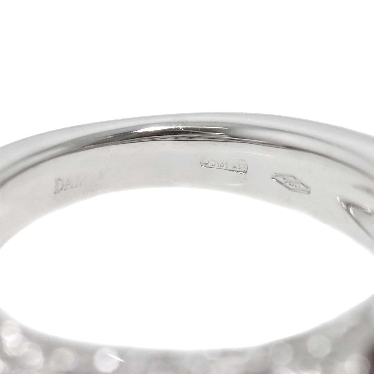 Ruby Diamond Ring 18K WG 750 Size5.75-6(US)