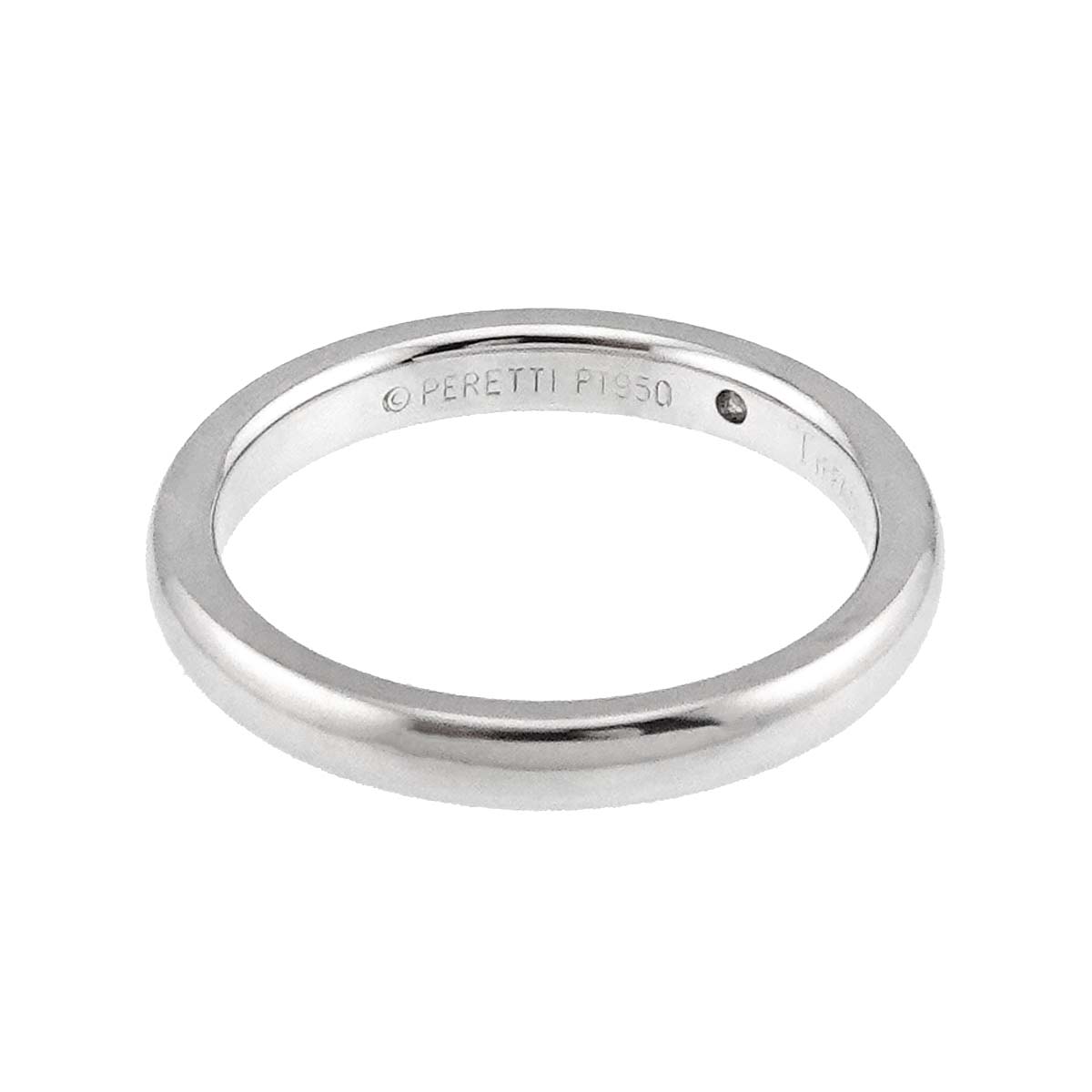 Stacking Band Ring Diamond 1P Platinum Size4.75-5(US)