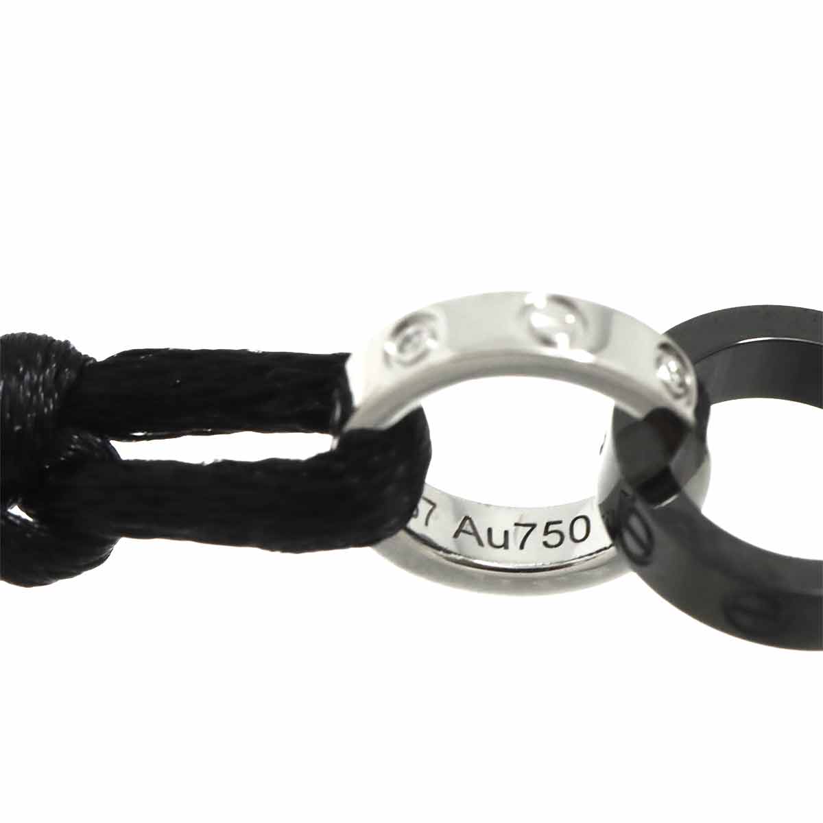 Baby Love Diamond Ceramic Bracelet 18K White Gold 750